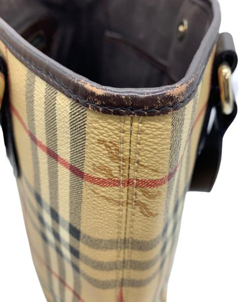 BURBERRY（バーバリー）BURBERRY (バーバリー) シャドーホースノバチェックハンドバッグ ノバチェックの古着・服飾アイテム