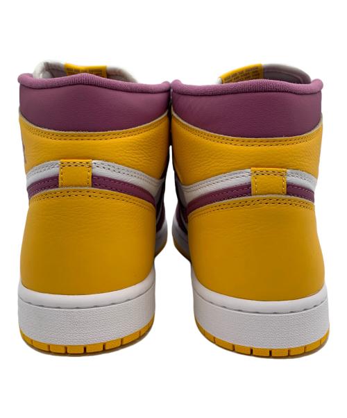 NIKE（ナイキ）NIKE (ナイキ) AIR JORDAN 1 RETRO HIGH OG パープル×イエロー サイズ:28.5 未使用品の古着・服飾アイテム