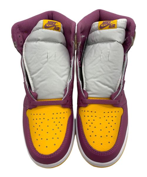 NIKE（ナイキ）NIKE (ナイキ) AIR JORDAN 1 RETRO HIGH OG パープル×イエロー サイズ:28.5 未使用品の古着・服飾アイテム