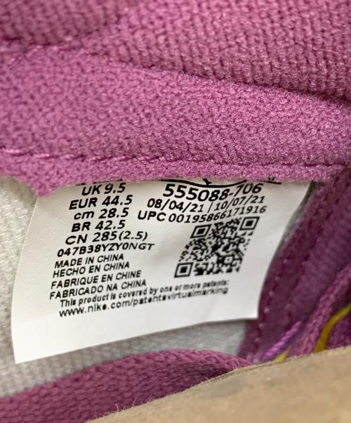 NIKE（ナイキ）NIKE (ナイキ) AIR JORDAN 1 RETRO HIGH OG パープル×イエロー サイズ:28.5 未使用品の古着・服飾アイテム