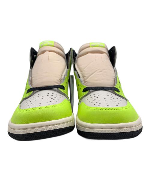 NIKE（ナイキ）NIKE (ナイキ) JORDAN BRAND AIR JORDAN 1 RETRO HIGH ホワイト×グリーン サイズ:28.5 未使用品の古着・服飾アイテム