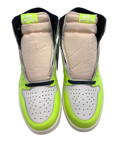 NIKE（ナイキ）NIKE (ナイキ) JORDAN BRAND AIR JORDAN 1 RETRO HIGH ホワイト×グリーン サイズ:28.5 未使用品の古着・服飾アイテム