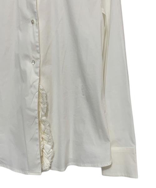 JIL SANDER（ジルサンダー）JIL SANDER (ジルサンダー) フリルシャツ ホワイト サイズ:34の古着・服飾アイテム