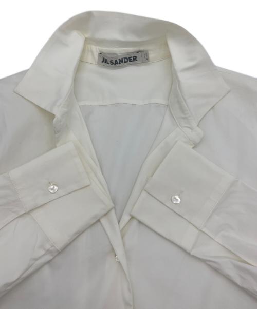 JIL SANDER（ジルサンダー）JIL SANDER (ジルサンダー) フリルシャツ ホワイト サイズ:34の古着・服飾アイテム