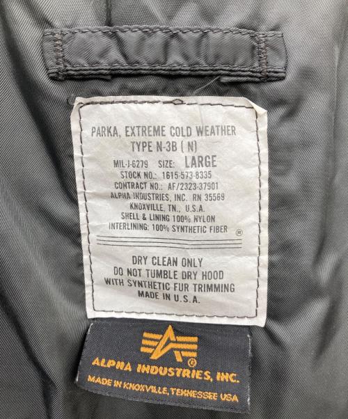 ALPHA INDUSTRIES（アルファインダストリーズ）ALPHA INDUSTRIES (アルファインダストリーズ) N3Bジャケット グリーン サイズ:Lの古着・服飾アイテム