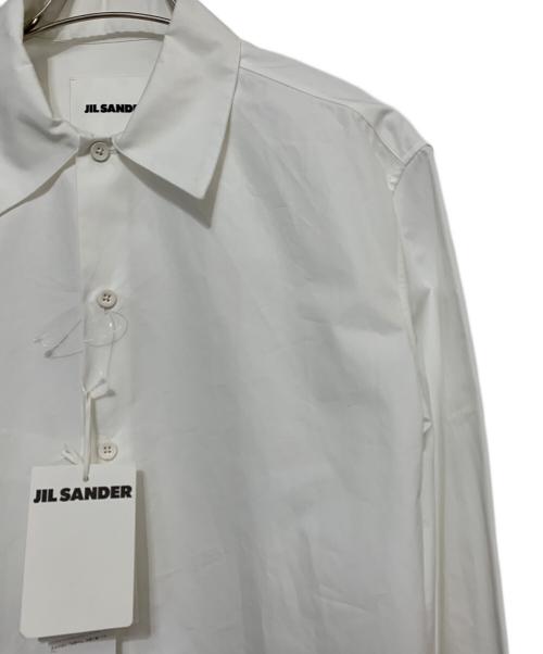JIL SANDER（ジルサンダー）JIL SANDER (ジルサンダー) オーガニックコットンポプリンシャツ ホワイト サイズ:40 未使用品の古着・服飾アイテム