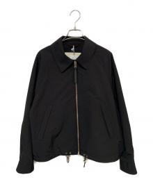 MACKINTOSH×IENA（マッキントッシュ×イエナ）の古着「AYTON はっ水ポリエステル ジップアップブルゾン」｜ブラック
