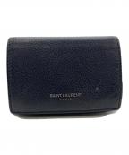 Saint Laurent Parisサンローランパリ）の古着「コンパクトウォレット」｜ネイビー