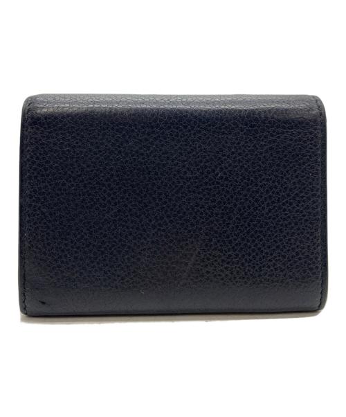 Saint Laurent Paris（サンローランパリ）Saint Laurent Paris (サンローランパリ) コンパクトウォレット ネイビーの古着・服飾アイテム