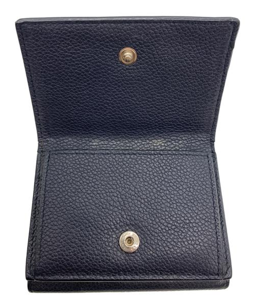 Saint Laurent Paris（サンローランパリ）Saint Laurent Paris (サンローランパリ) コンパクトウォレット ネイビーの古着・服飾アイテム