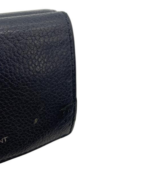 Saint Laurent Paris（サンローランパリ）Saint Laurent Paris (サンローランパリ) コンパクトウォレット ネイビーの古着・服飾アイテム