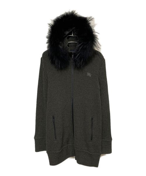 BURBERRY GOLF（バーバリーゴルフ）BURBERRY GOLF (バーバリーゴルフ) ニットジャケット グレー サイズ:Mの古着・服飾アイテム