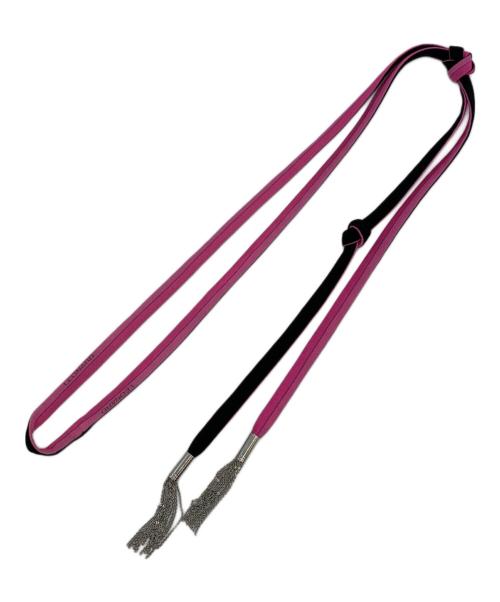 LEONARD FASHION（レオナールファッション）LEONARD FASHION (レオナールファッション) 長袖ワンピース ブラック×ピンク サイズ:40の古着・服飾アイテム