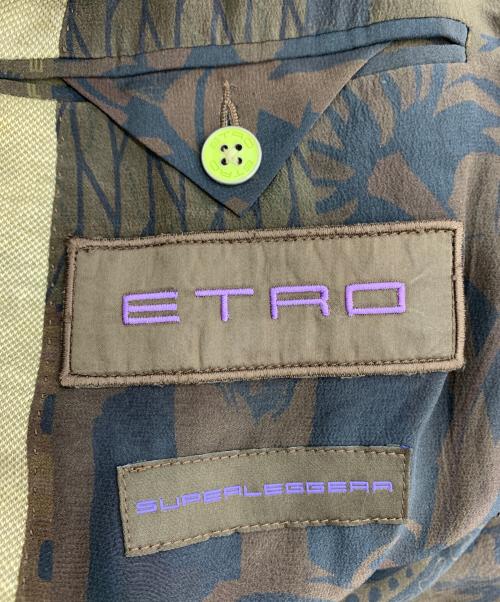 ETRO（エトロ）ETRO (エトロ) テーラードジャケット ベージュ サイズ:表記無しの古着・服飾アイテム