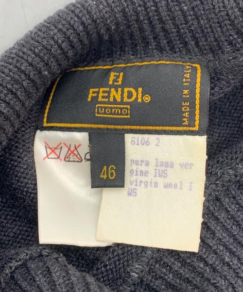 FENDI（フェンディ）FENDI (フェンディ) 薄手ニット ネイビー サイズ:46の古着・服飾アイテム