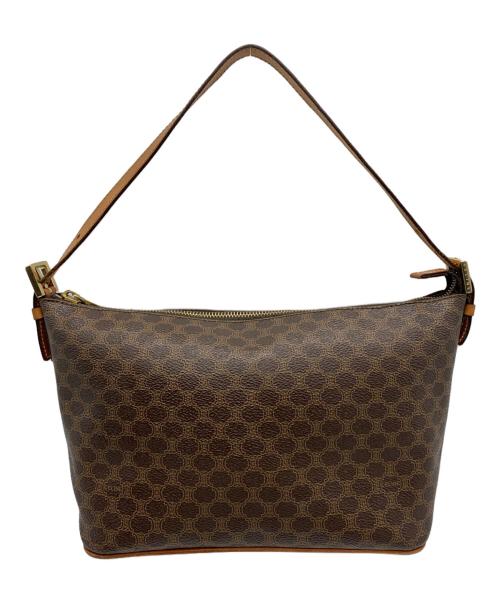 CELINE（セリーヌ）CELINE (セリーヌ) マカダム柄 ワンショルダーバッグ ブラウンの古着・服飾アイテム