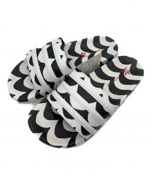 adidas×marimekko（アディダス×マリメッコ）の古着「 ADILETTE サンダル」｜ホワイト×ブラック