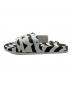 adidas (アディダス) marimekko (マリメッコ)  ADILETTE サンダル ホワイト×ブラック サイズ:24.5：7000円