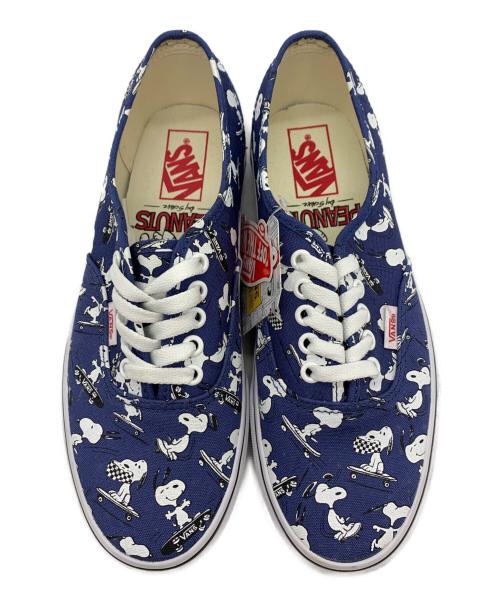PEANUTS（ピーナッツ）PEANUTS (ピーナッツ) VANS (ヴァンズ) PEANUTSコラボスニーカー ブルー サイズ:25 未使用品の古着・服飾アイテム