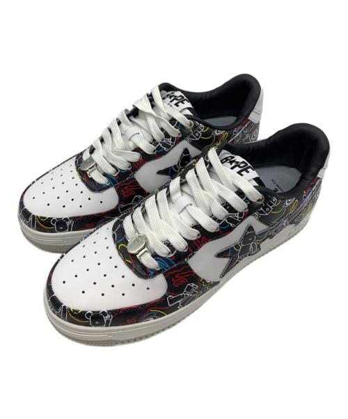 BAPESTA（ベイプスタ）BAPESTA (ベイプスタ) BAPE STA™ CAMO BLACK ホワイト×ブラック サイズ:26.5の古着・服飾アイテム