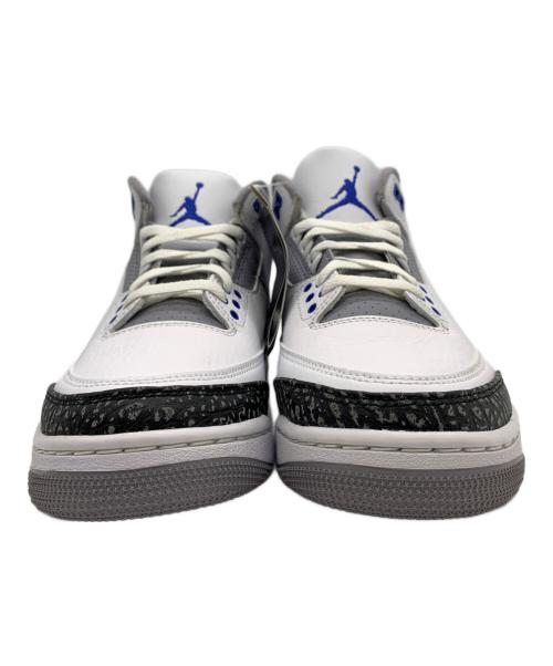 NIKE（ナイキ）NIKE (ナイキ) AIR JORDAN3 ホワイト×ブルー サイズ:26.5 未使用品の古着・服飾アイテム