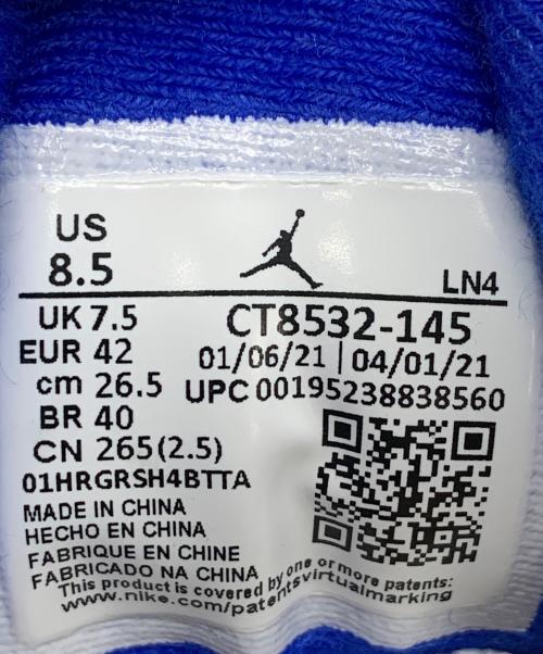 NIKE（ナイキ）NIKE (ナイキ) AIR JORDAN3 ホワイト×ブルー サイズ:26.5 未使用品の古着・服飾アイテム