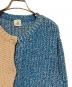 6(ROKU) BEAUTY&YOUTH (ロク ビューティーアンドユース) BICOLOR CARDIGAN ブルー×ベージュ サイズ:表記無し：6000円
