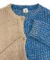 中古・古着 6(ROKU) BEAUTY&YOUTH (ロク ビューティーアンドユース) BICOLOR CARDIGAN ブルー×ベージュ サイズ:表記無し：6000円