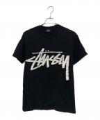 stussyステューシー）の古着「ロゴTee」｜ブラック