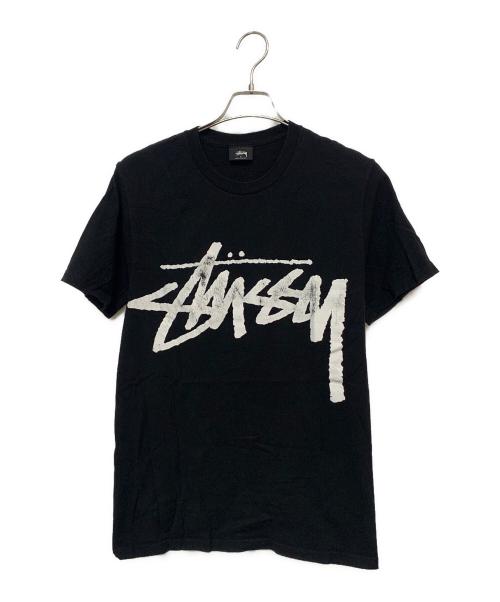 stussy（ステューシー）stussy (ステューシー) ロゴTee ブラック サイズ:Sの古着・服飾アイテム