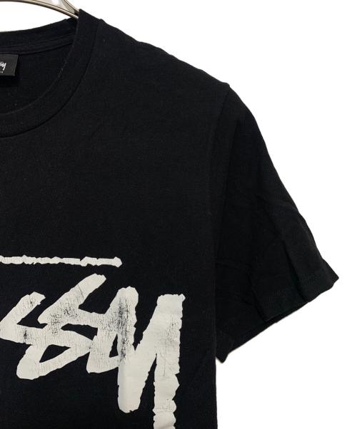 stussy（ステューシー）stussy (ステューシー) ロゴTee ブラック サイズ:Sの古着・服飾アイテム
