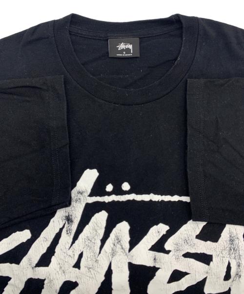 stussy（ステューシー）stussy (ステューシー) ロゴTee ブラック サイズ:Sの古着・服飾アイテム