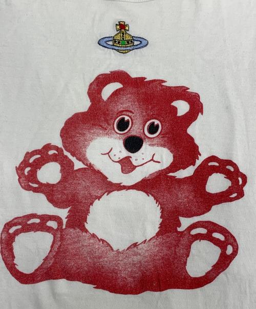 Vivienne Westwood（ヴィヴィアンウエストウッド）Vivienne Westwood (ヴィヴィアンウエストウッド) ベアーTシャツ ホワイト サイズ:XSの古着・服飾アイテム