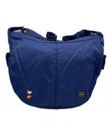 PORTER×JOE PORTER（ポーター×ジョーポーター）の古着「ROUND SHOULDER BAG」｜ブルー
