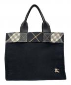 BURBERRY BLUE LABELバーバリー ブルー レーベル）の古着「トートバッグ」｜ブラック