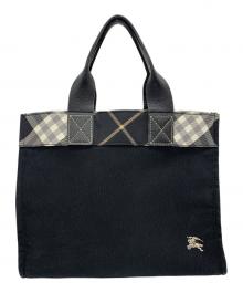 BURBERRY BLUE LABEL（バーバリー ブルー レーベル）の古着「トートバッグ」｜ブラック