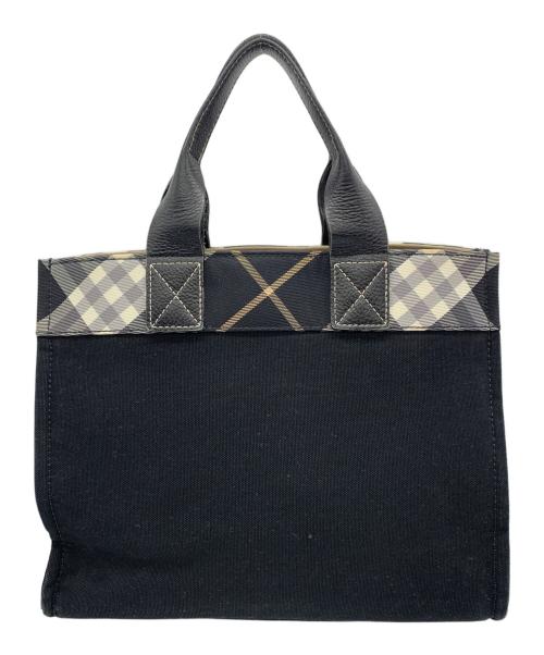 BURBERRY BLUE LABEL（バーバリー ブルー レーベル）BURBERRY BLUE LABEL (バーバリー ブルー レーベル) トートバッグ ブラックの古着・服飾アイテム