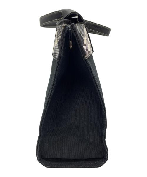 BURBERRY BLUE LABEL（バーバリー ブルー レーベル）BURBERRY BLUE LABEL (バーバリー ブルー レーベル) トートバッグ ブラックの古着・服飾アイテム