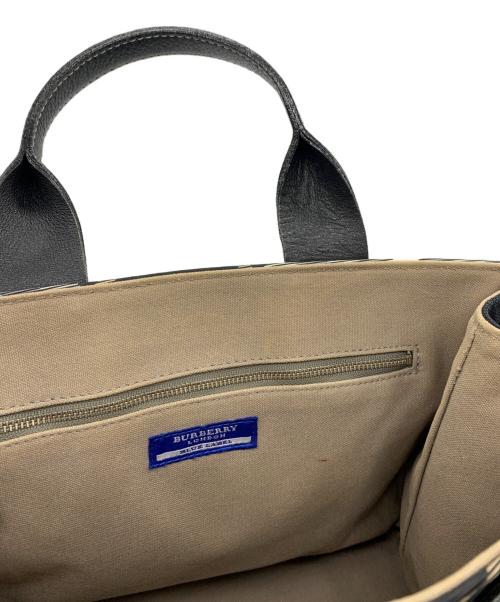BURBERRY BLUE LABEL（バーバリー ブルー レーベル）BURBERRY BLUE LABEL (バーバリー ブルー レーベル) トートバッグ ブラックの古着・服飾アイテム