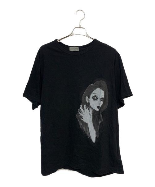 Yohji Yamamoto pour homme（ヨウジヤマモト プールオム）Yohji Yamamoto pour homme (ヨウジヤマモト プールオム) 22ss 天竺シャツ ブラック サイズ:3の古着・服飾アイテム