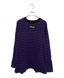stussy（ステューシー）の古着「 ボーダー ロンT」｜パープル