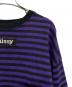 stussy (ステューシー)  ボーダー ロンT パープル サイズ:M：4000円
