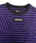 中古・古着 stussy (ステューシー)  ボーダー ロンT パープル サイズ:M：4000円