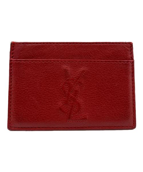 Yves Saint Laurent（イヴサンローラン）Yves Saint Laurent (イヴサンローラン) カードケース レッドの古着・服飾アイテム