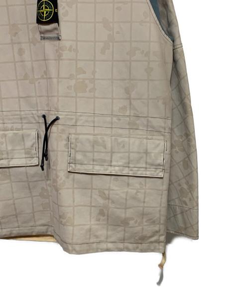STONE ISLAND（ストーンアイランド）STONE ISLAND (ストーンアイランド) アノラックパーカー グレー×グリーン サイズ:Mの古着・服飾アイテム