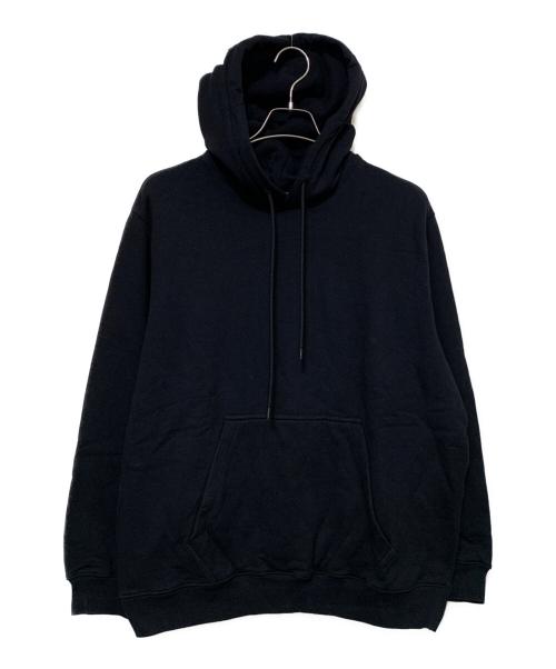 MSGM（エムエスジーエム）MSGM (エムエスジーエム) フードロゴスウェットプルオーバーパーカー ブラック サイズ:Mの古着・服飾アイテム