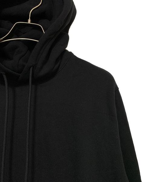 MSGM（エムエスジーエム）MSGM (エムエスジーエム) フードロゴスウェットプルオーバーパーカー ブラック サイズ:Mの古着・服飾アイテム