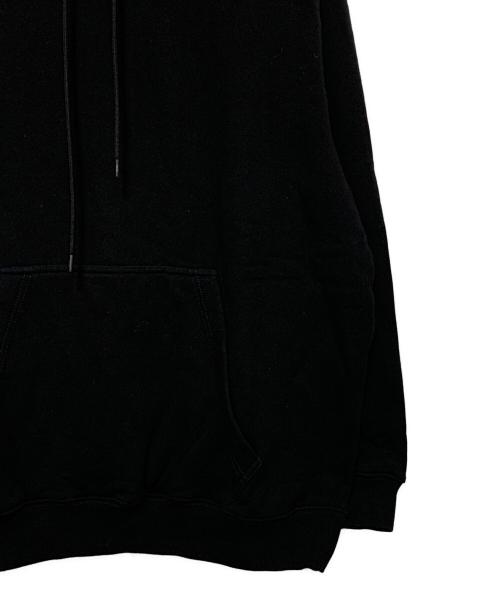 MSGM（エムエスジーエム）MSGM (エムエスジーエム) フードロゴスウェットプルオーバーパーカー ブラック サイズ:Mの古着・服飾アイテム