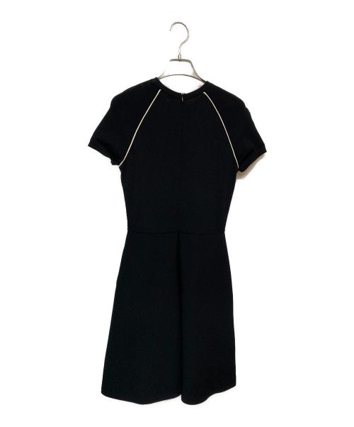 VALENTINO（ヴァレンティノ）VALENTINO (ヴァレンティノ) ノースリーブ・キャミソールワンピース ブラック×レッド サイズ:Sの古着・服飾アイテム