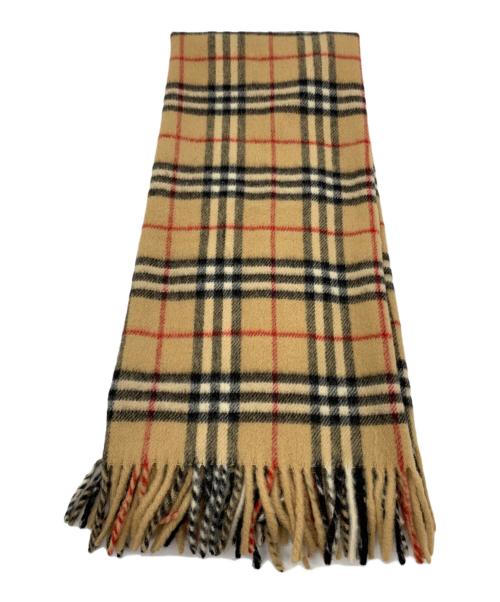 Burberry's（バーバリーズ）Burberry's (バーバリーズ) ウールマフラー ベージュの古着・服飾アイテム
